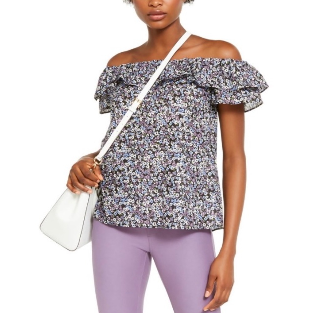 ✨HP✨ NWT Michael Kors Floral Off the Shoulder Top